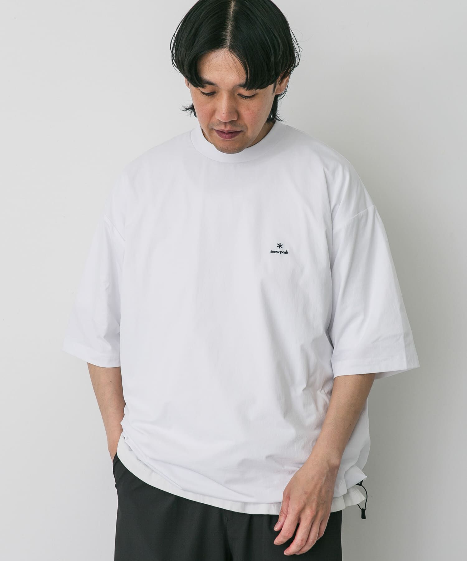 URBAN RESEARCH DOORS「『別注』Snow Peak&times;DOORS　WaterActive Drawstring Tee」|Tシャツ・カットソー|