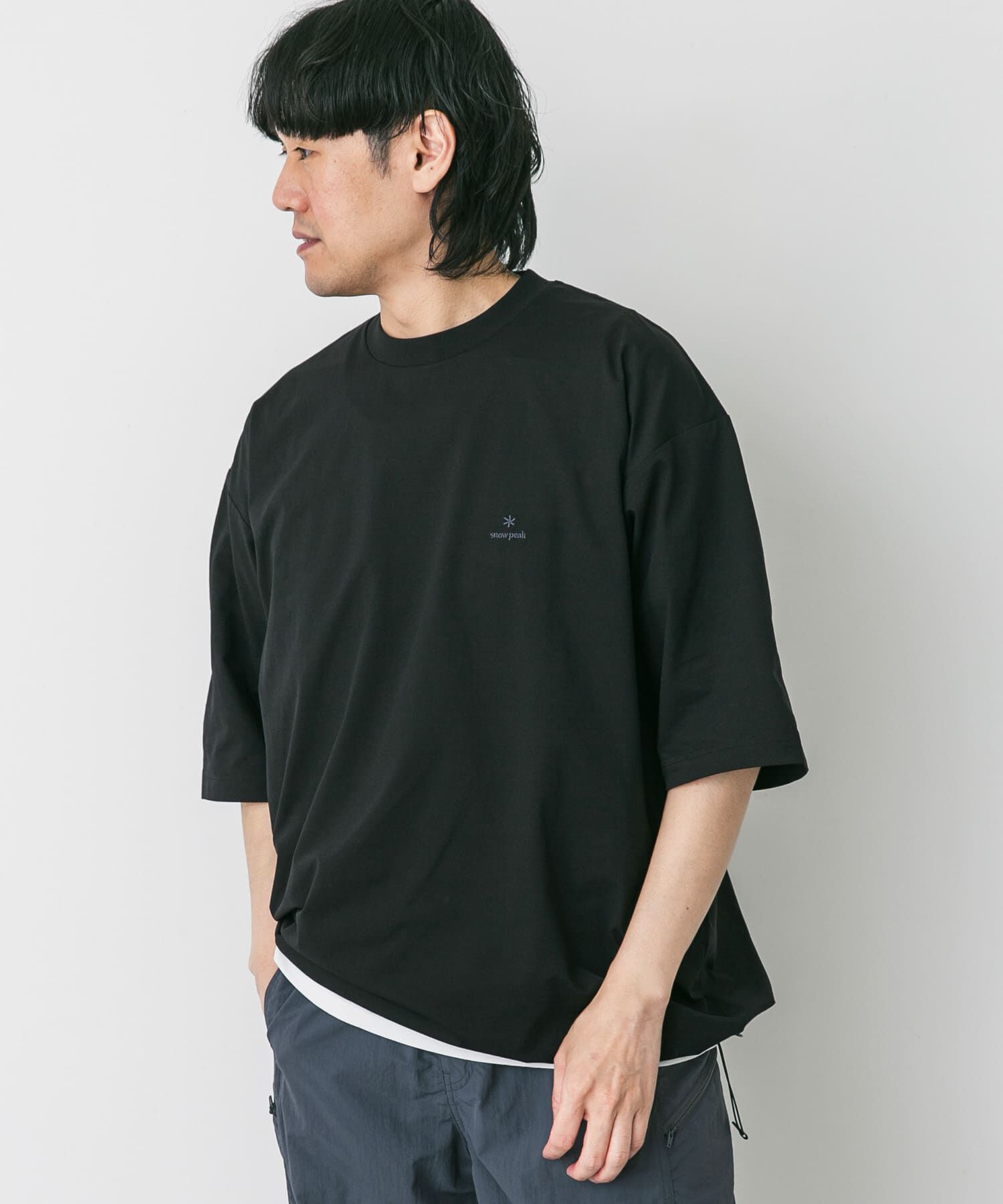 URBAN RESEARCH DOORS「『別注』Snow Peak&times;DOORS　WaterActive Drawstring Tee」|Tシャツ・カットソー|