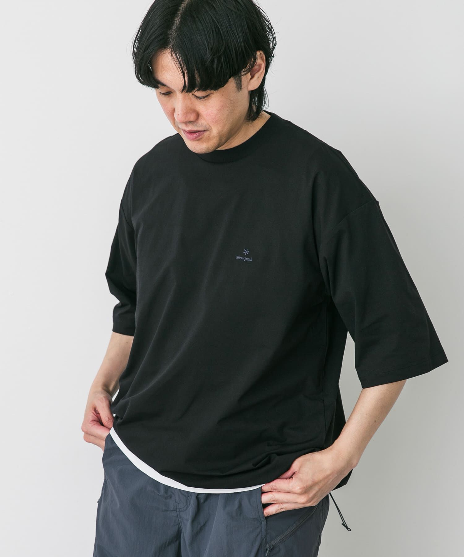 URBAN RESEARCH DOORS「『別注』Snow Peak&times;DOORS　WaterActive Drawstring Tee」|Tシャツ・カットソー|