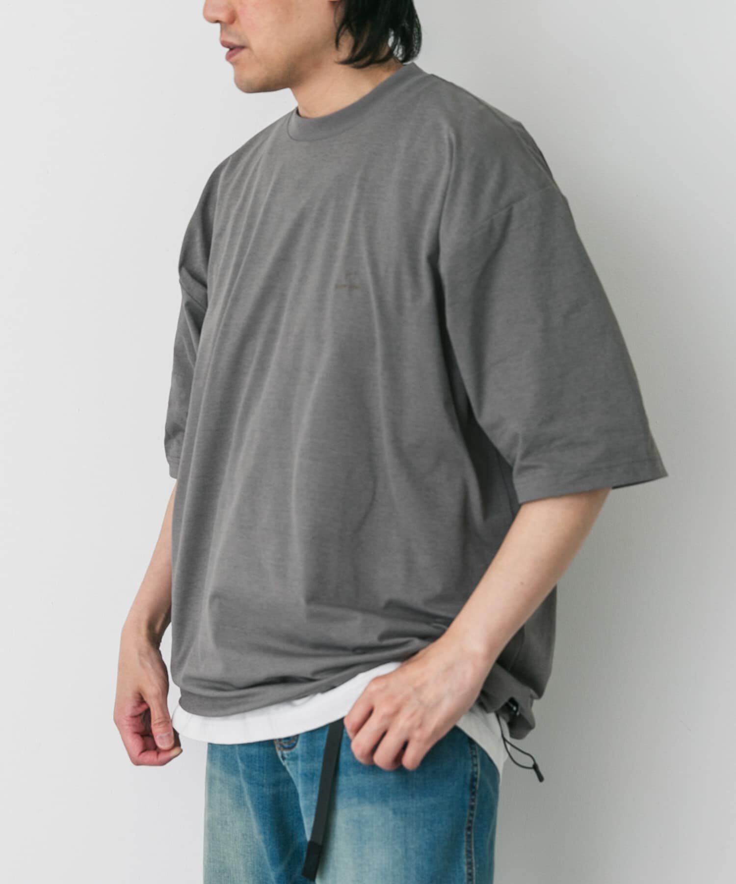 URBAN RESEARCH DOORS「『別注』Snow Peak&times;DOORS　WaterActive Drawstring Tee」|Tシャツ・カットソー|