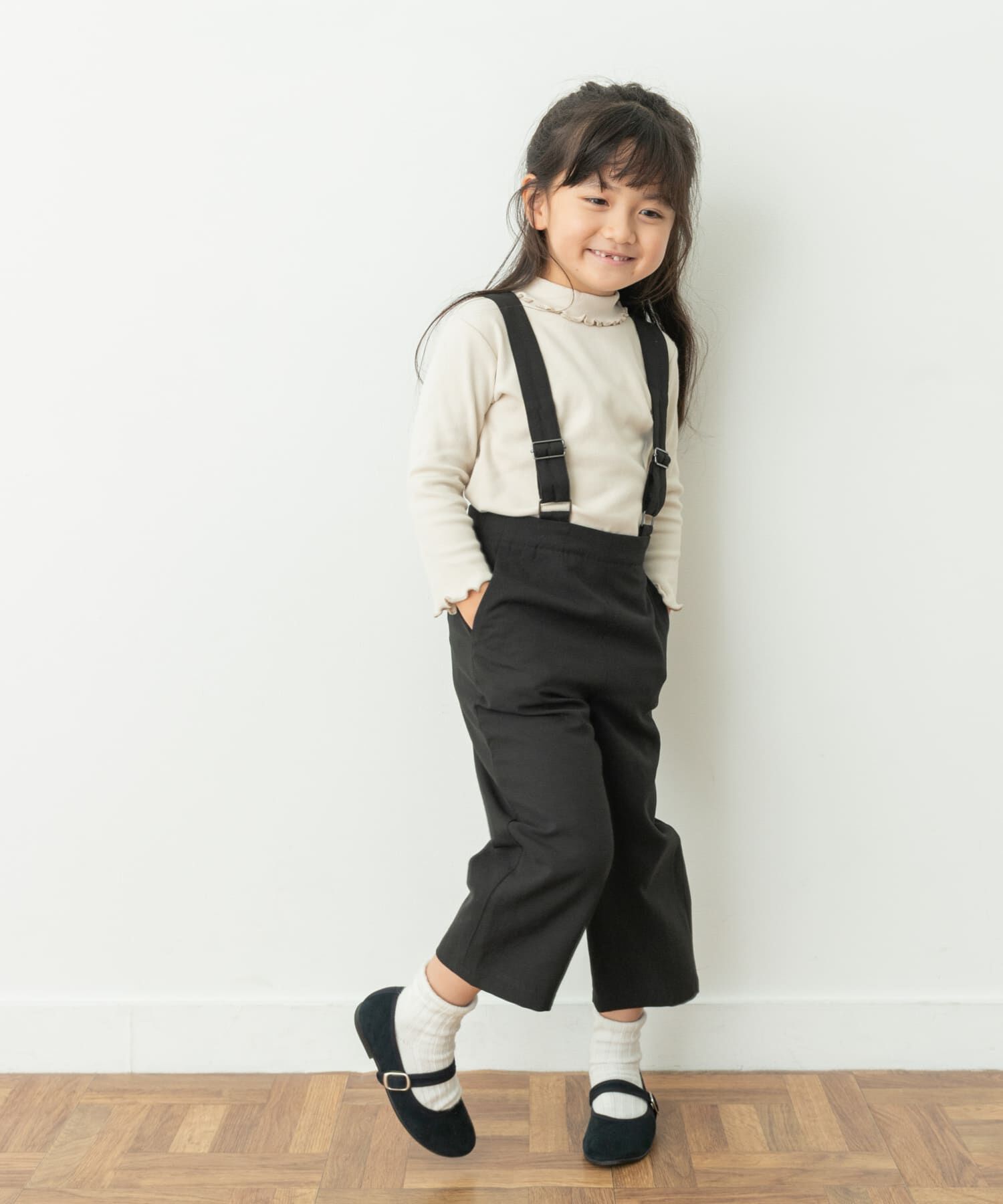 URBAN RESEARCH DOORS「『親子リンク』イージーケアサスペンダーパンツ(KIDS)」|その他|ブラック