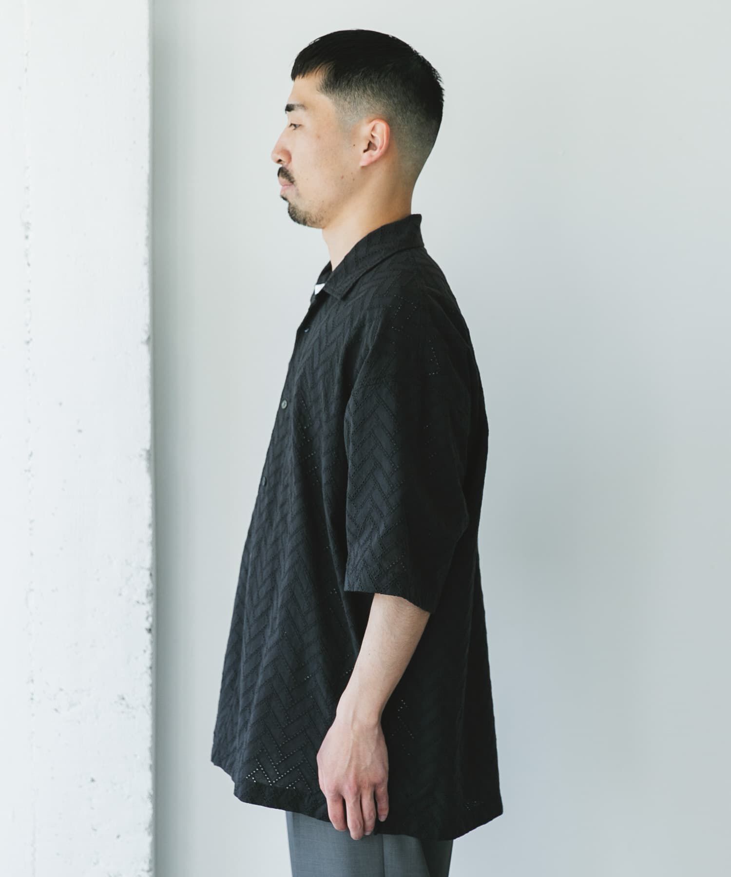 URBAN RESEARCH DOORS「カラミショートスリーブシャツ」|シャツ・ブラウス|