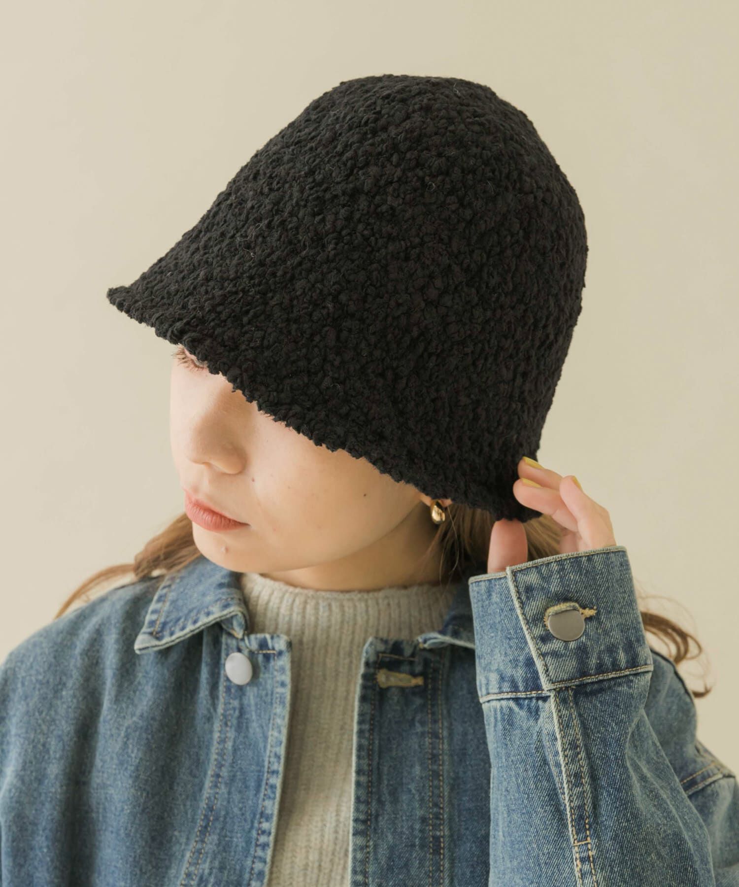 SMELLY「モコモコクローシュハット」|ハット|