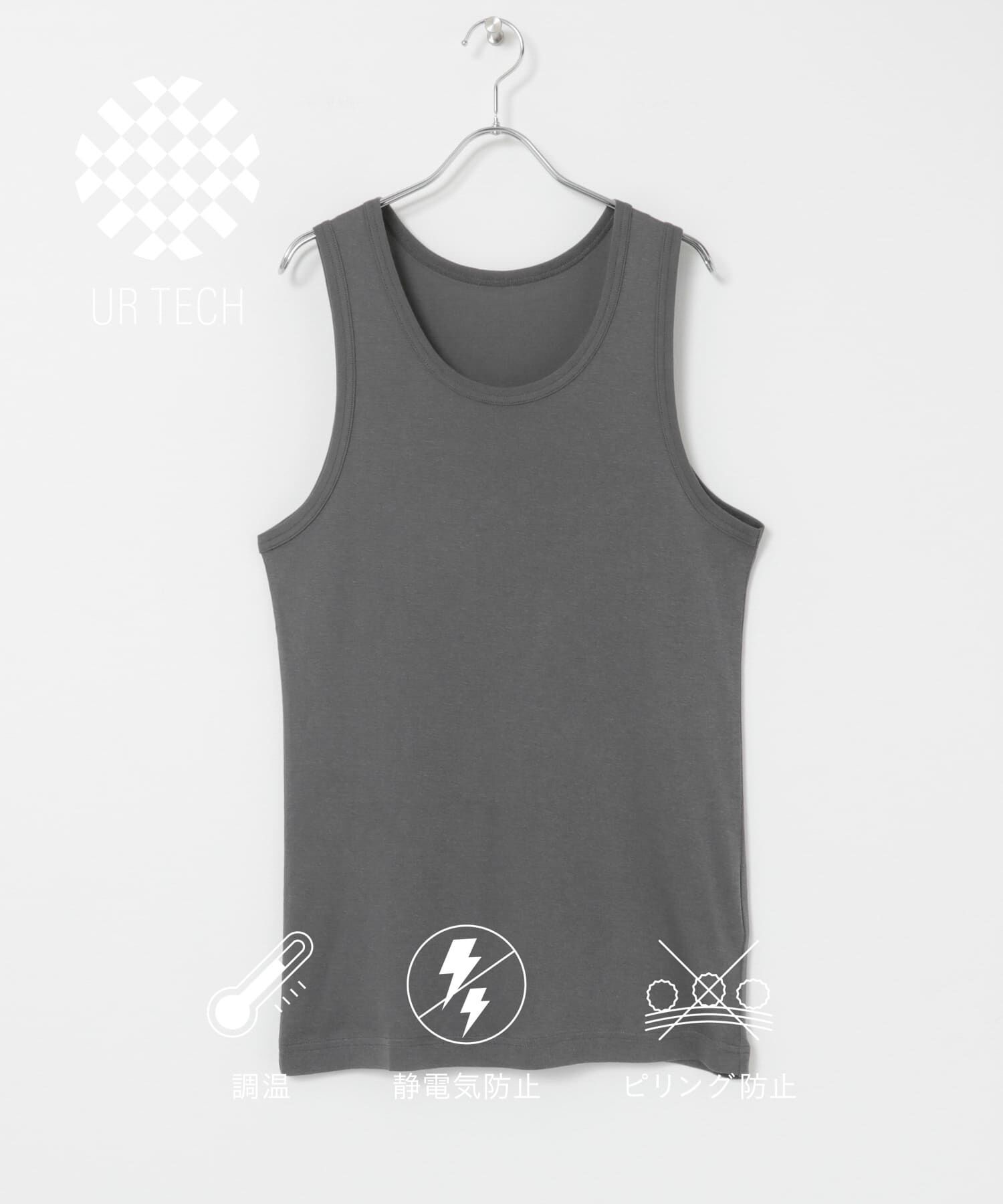 URBAN RESEARCH「『UR TECH』タンクトップ」|タンクトップ|チャコールグレー