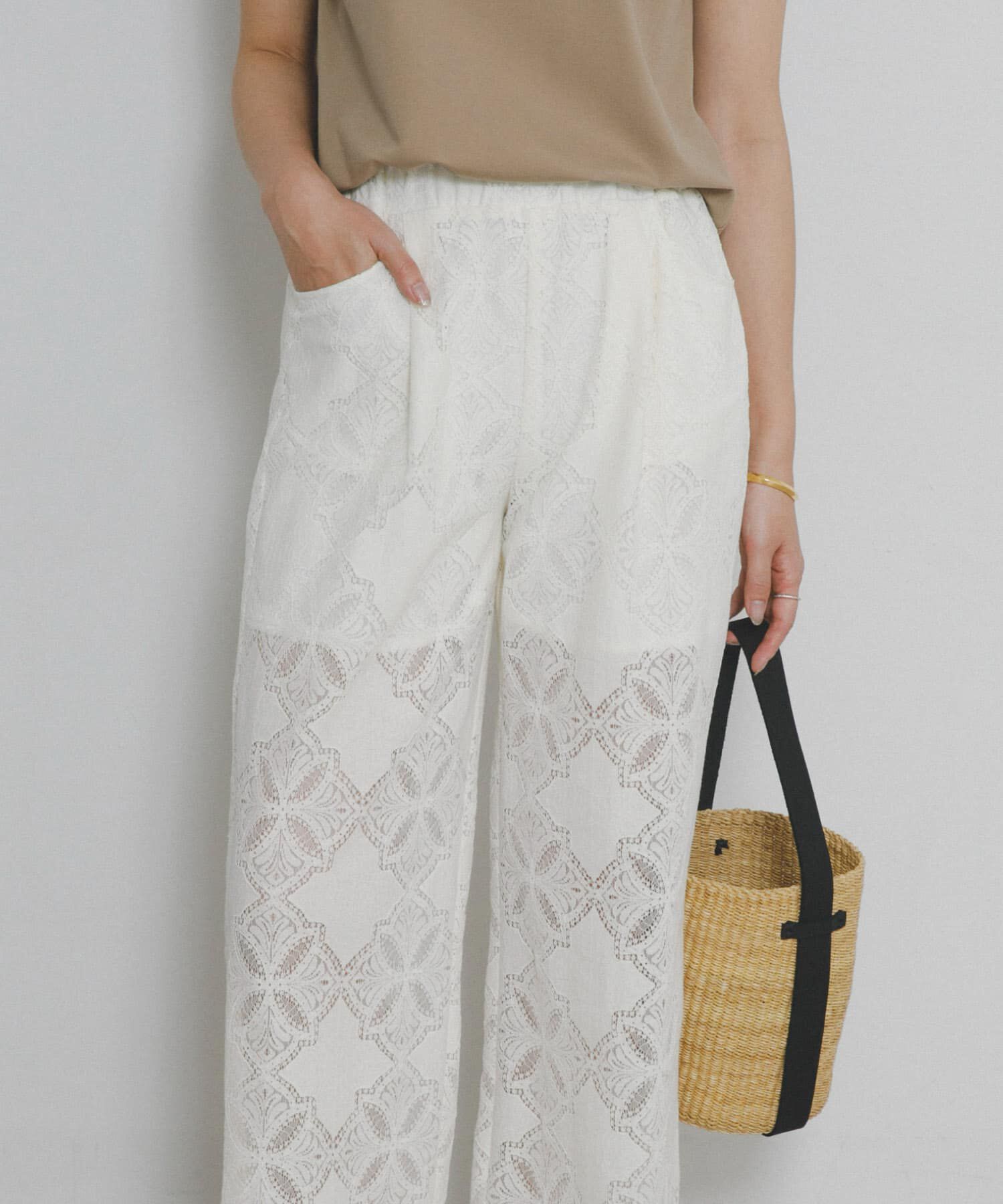 URBAN RESEARCH ROSSO「F by ROSSO　レースイージーパンツ」|その他|