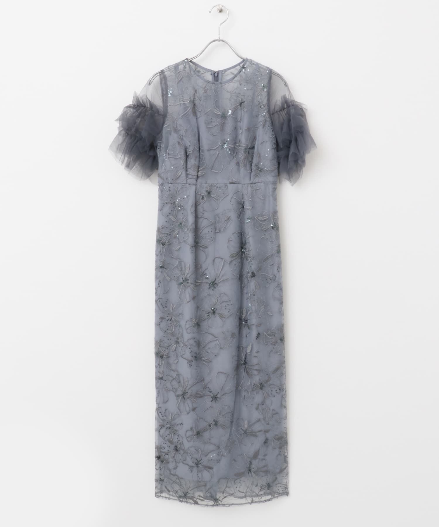 URBAN RESEARCH ROSSO「スパンコールレース刺繍ドレス」|ワンピース|