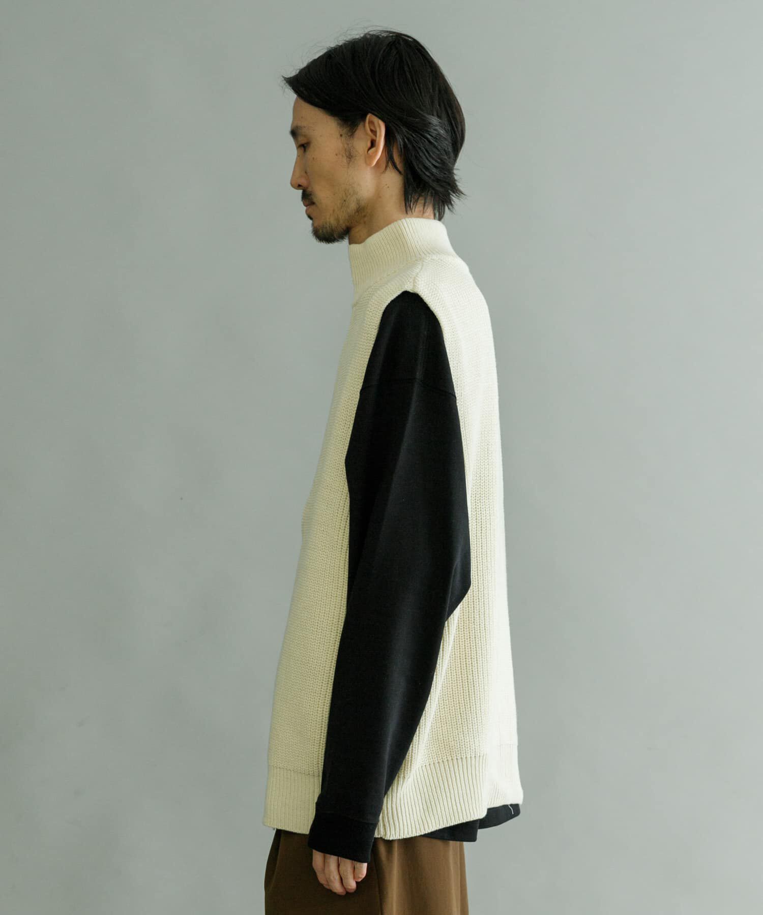 URBAN RESEARCH「URBAN RESEARCH iD　ジップアップニットベスト」|ニット・セーター|