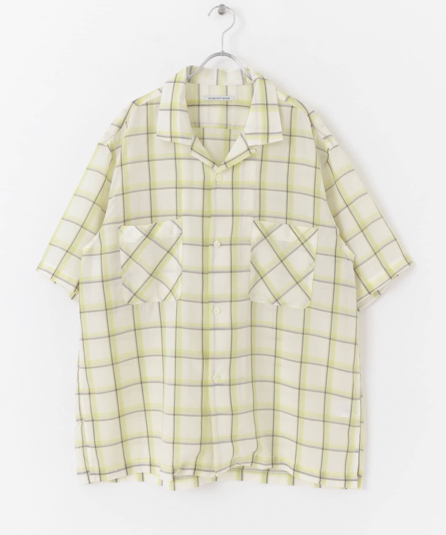 URBAN RESEARCH「WORK NOT WORK　Open Collar Checked Shirts」|シャツ・ブラウス|
