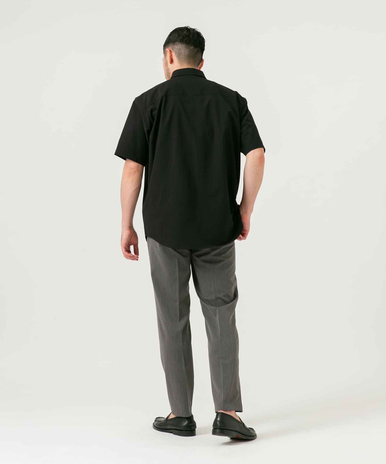 URBAN RESEARCH ROSSO「『XLサイズあり』マイクロサッカーレギュラーカラー半袖シャツ」|シャツ・ブラウス|