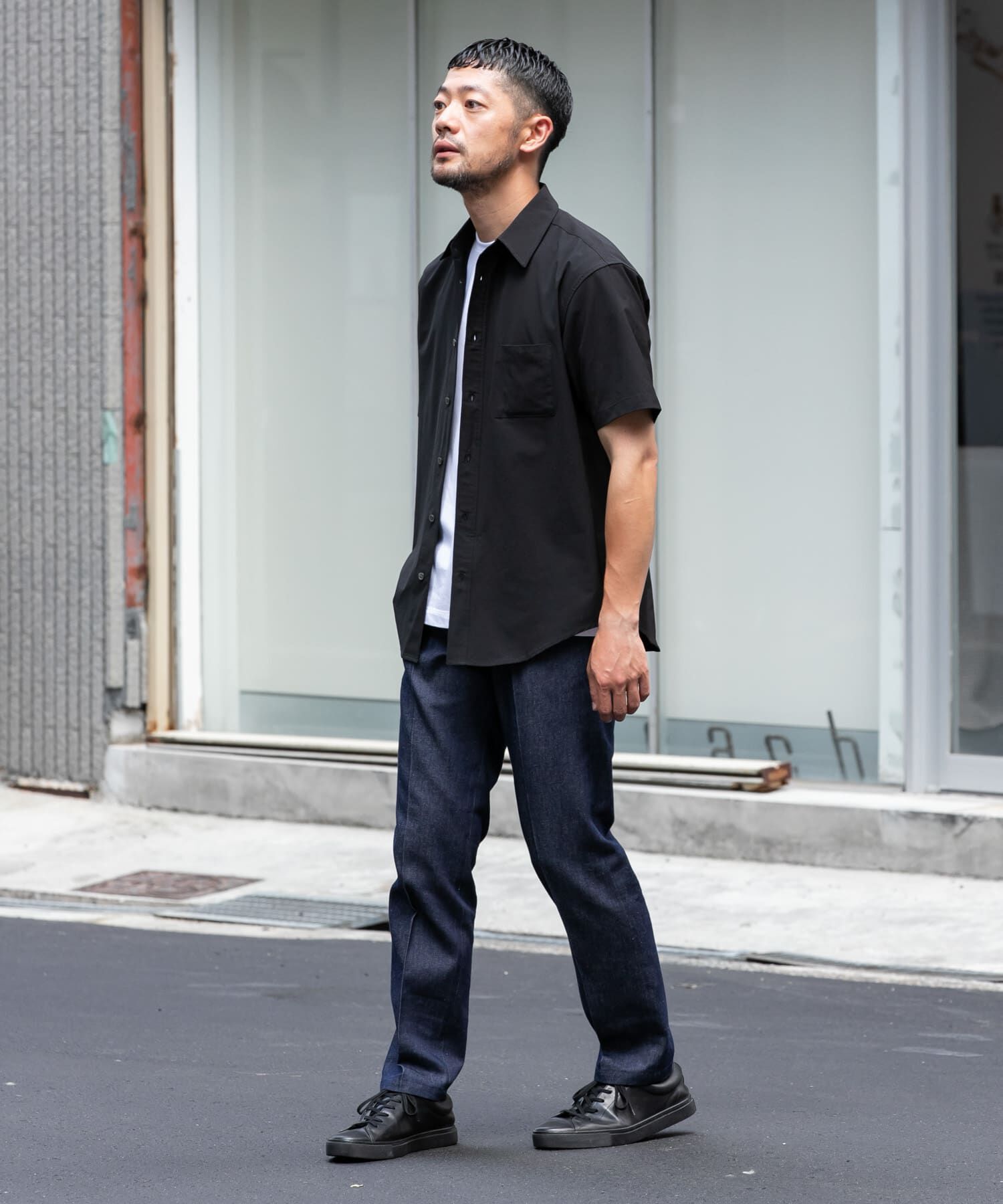 URBAN RESEARCH ROSSO「『XLサイズあり』マイクロサッカーレギュラーカラー半袖シャツ」|シャツ・ブラウス|