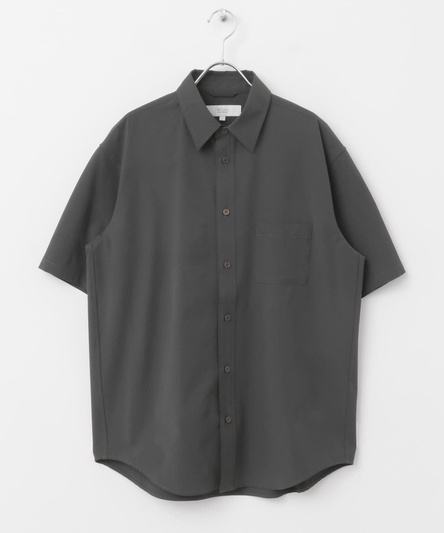 URBAN RESEARCH ROSSO「『XLサイズあり』マイクロサッカーレギュラーカラー半袖シャツ」|シャツ・ブラウス|