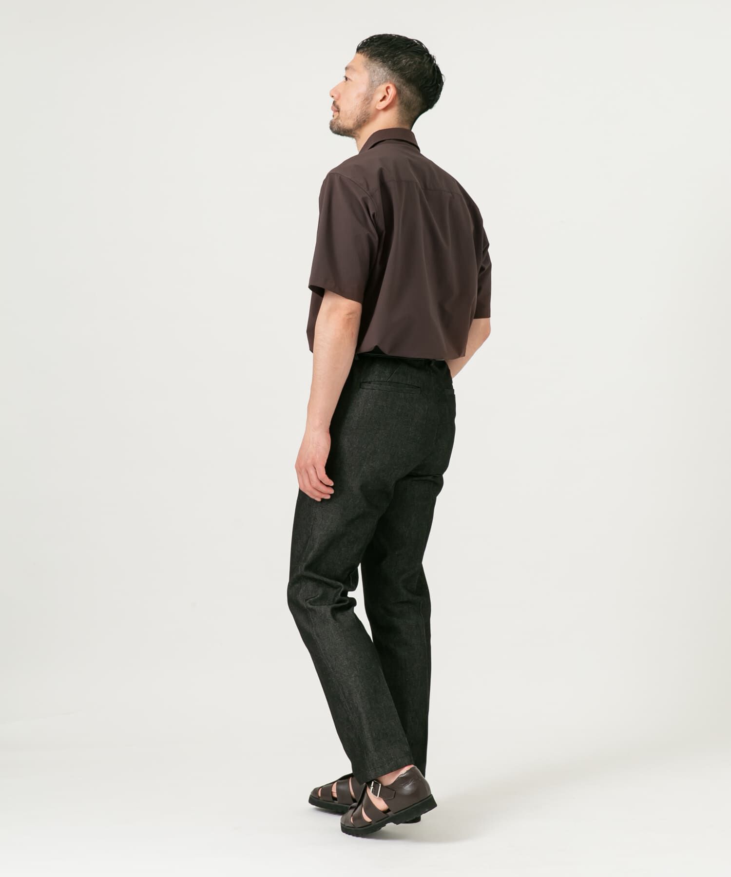 URBAN RESEARCH ROSSO「『XLサイズあり』マイクロサッカーレギュラーカラー半袖シャツ」|シャツ・ブラウス|