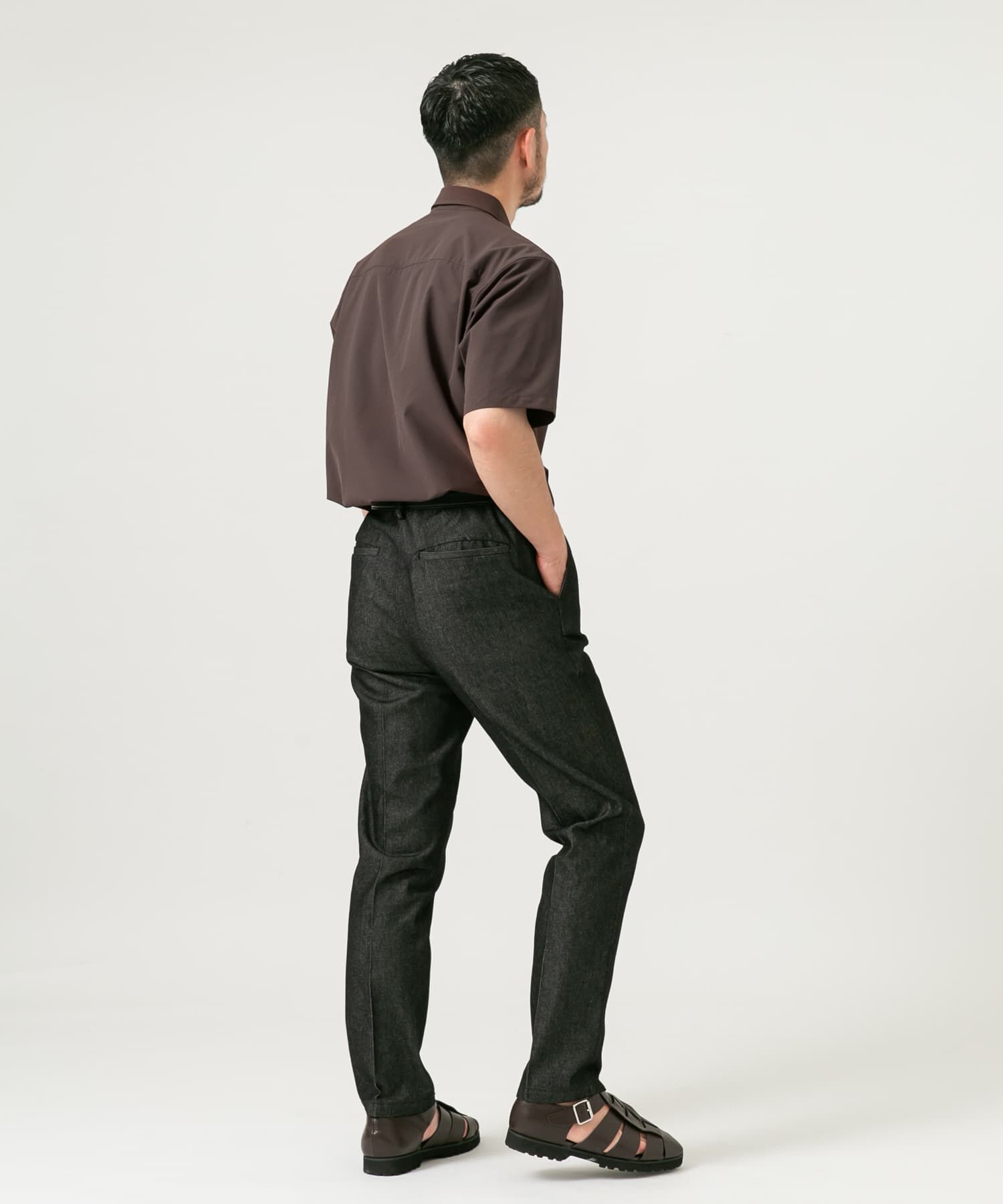 URBAN RESEARCH ROSSO「『XLサイズあり』マイクロサッカーレギュラーカラー半袖シャツ」|シャツ・ブラウス|