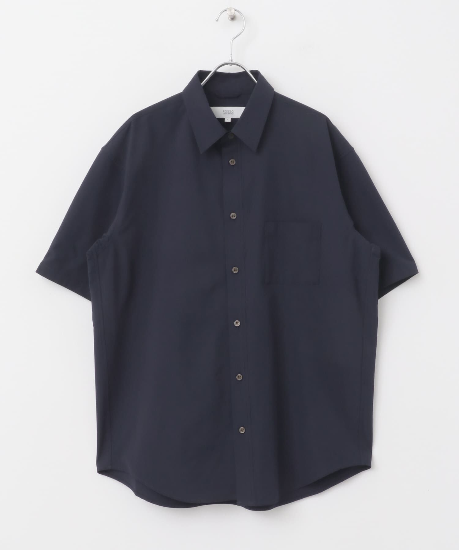 URBAN RESEARCH ROSSO「『XLサイズあり』マイクロサッカーレギュラーカラー半袖シャツ」|シャツ・ブラウス|