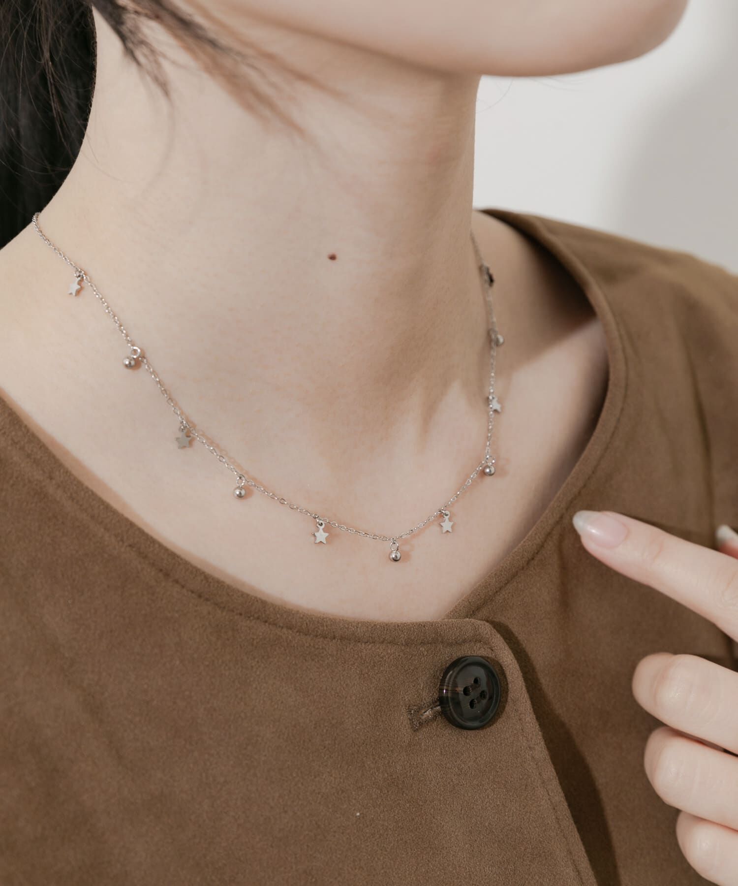 SMELLY「ステンレススターチャームネックレス」|ネックレス|