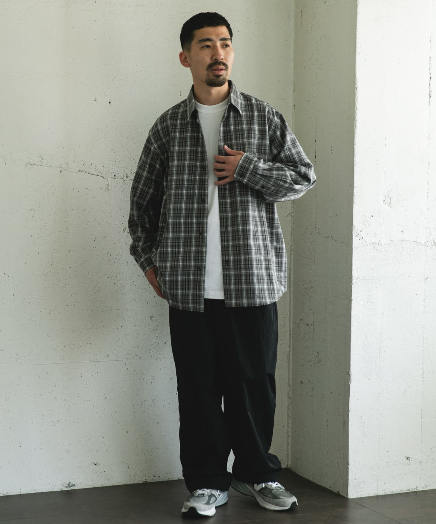 URBAN RESEARCH DOORS「オンブレチェックレギュラーカラーシャツ」|シャツ・ブラウス|