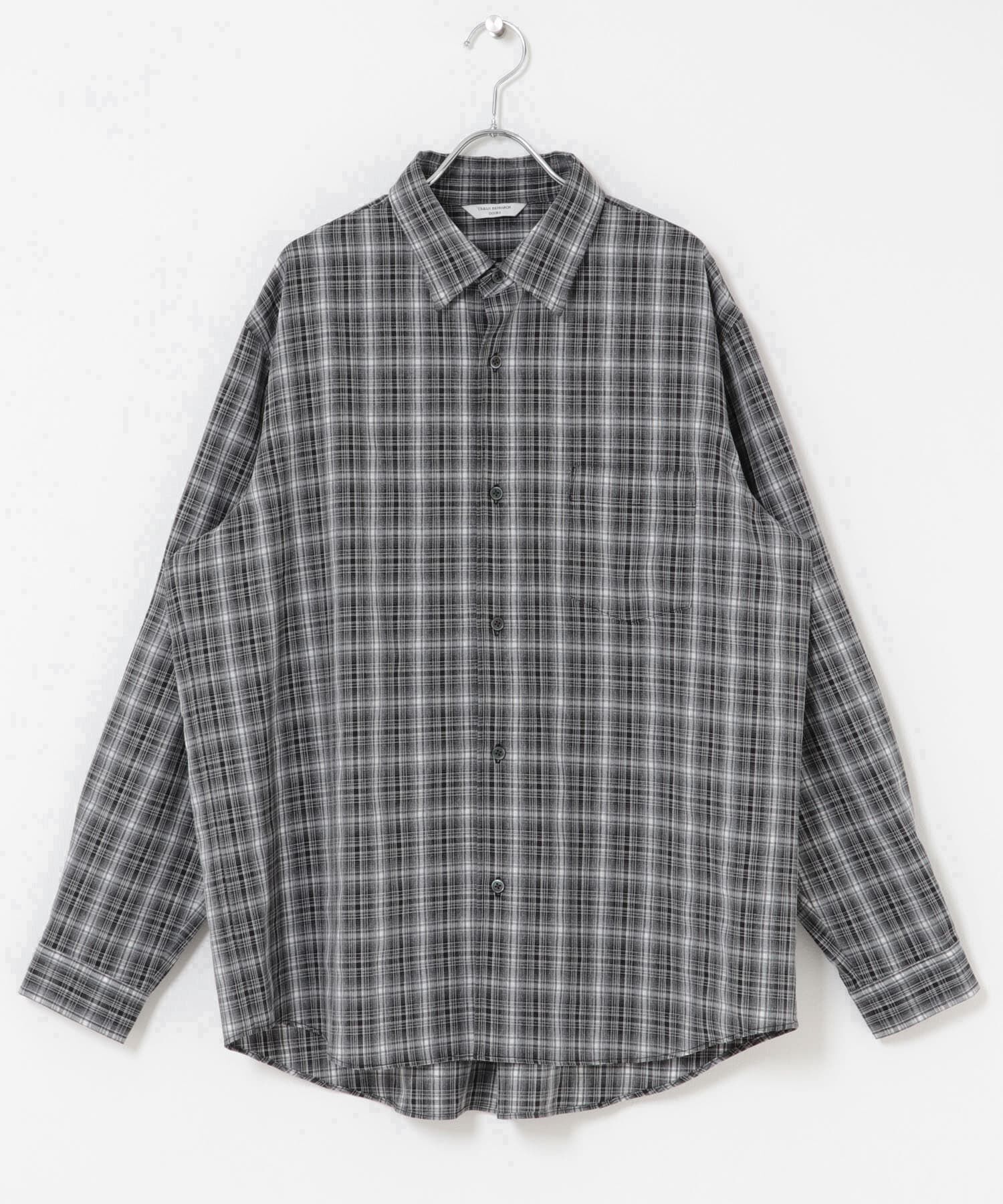 URBAN RESEARCH DOORS「オンブレチェックレギュラーカラーシャツ」|シャツ・ブラウス|
