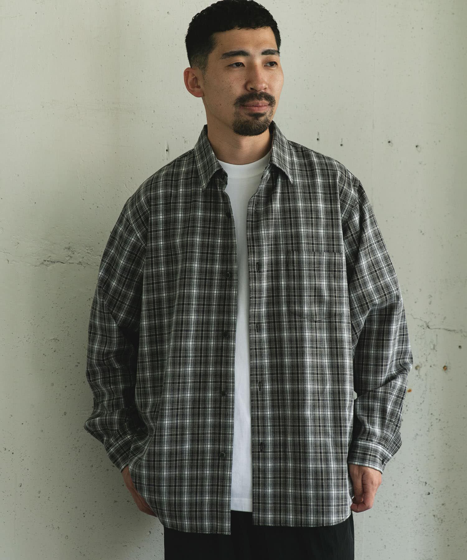 URBAN RESEARCH DOORS「オンブレチェックレギュラーカラーシャツ」|シャツ・ブラウス|