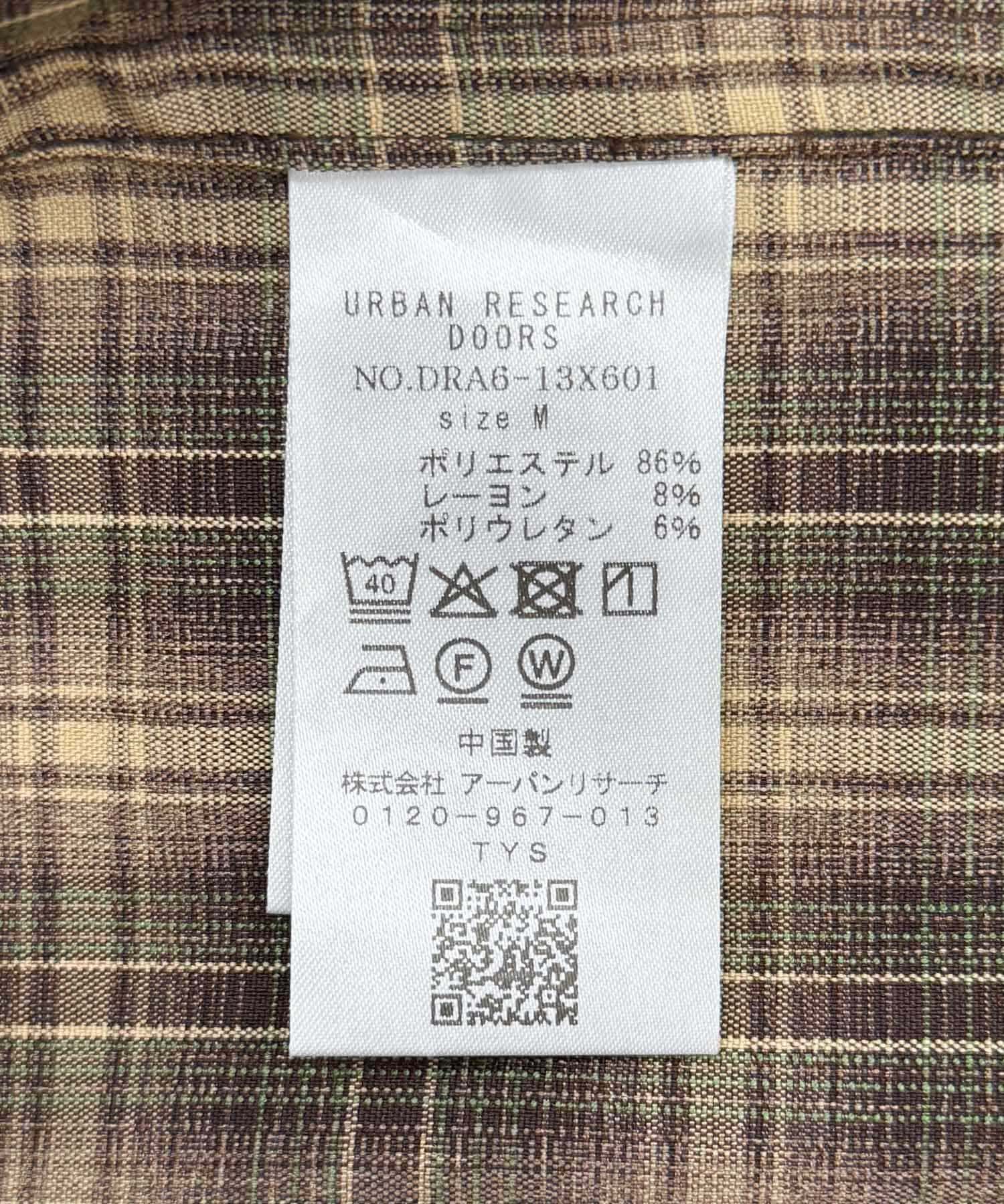 URBAN RESEARCH DOORS「オンブレチェックレギュラーカラーシャツ」|シャツ・ブラウス|