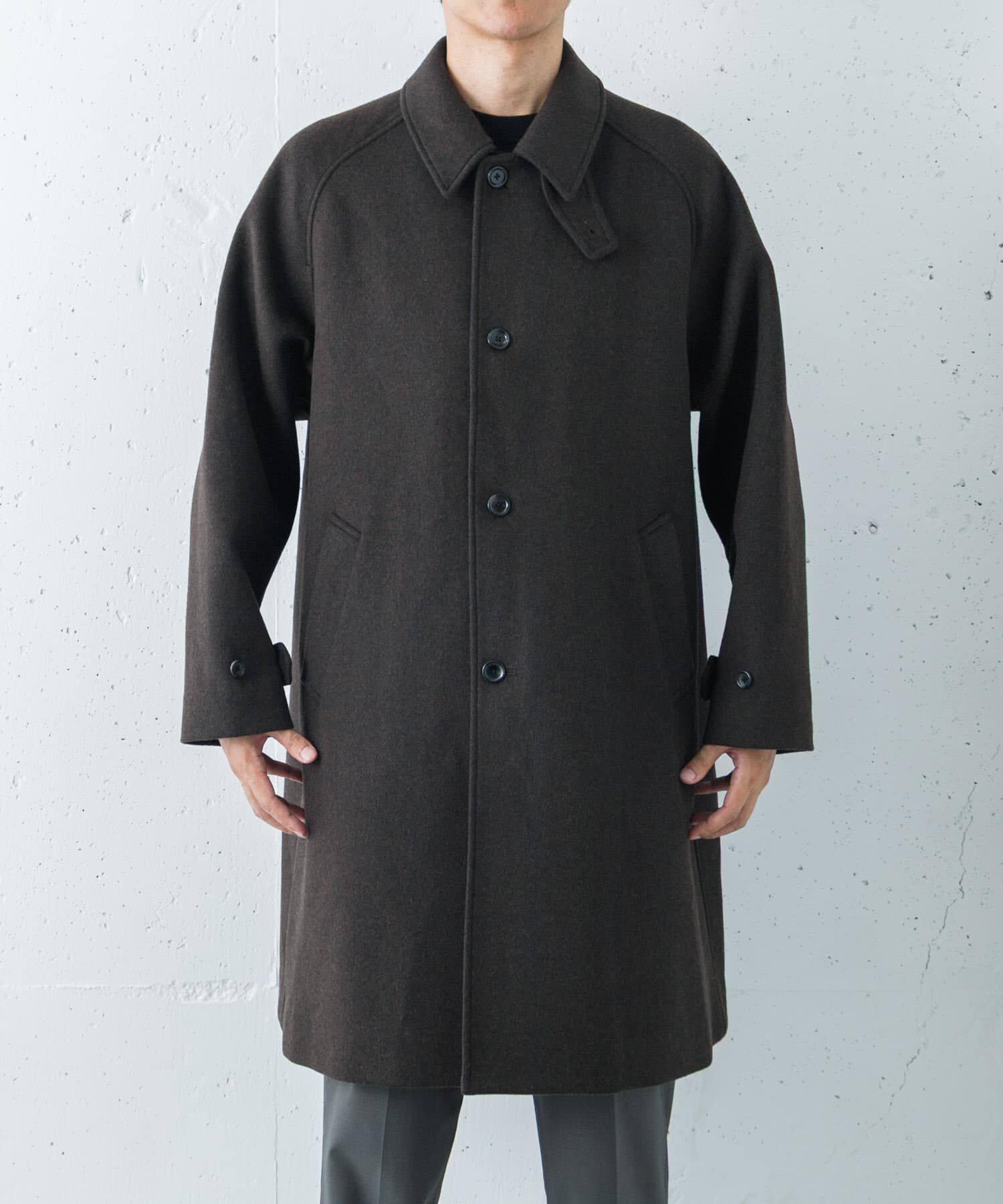 URBAN RESEARCH「WOOL BAL COLLAR COAT」|ステンカラーコート|
