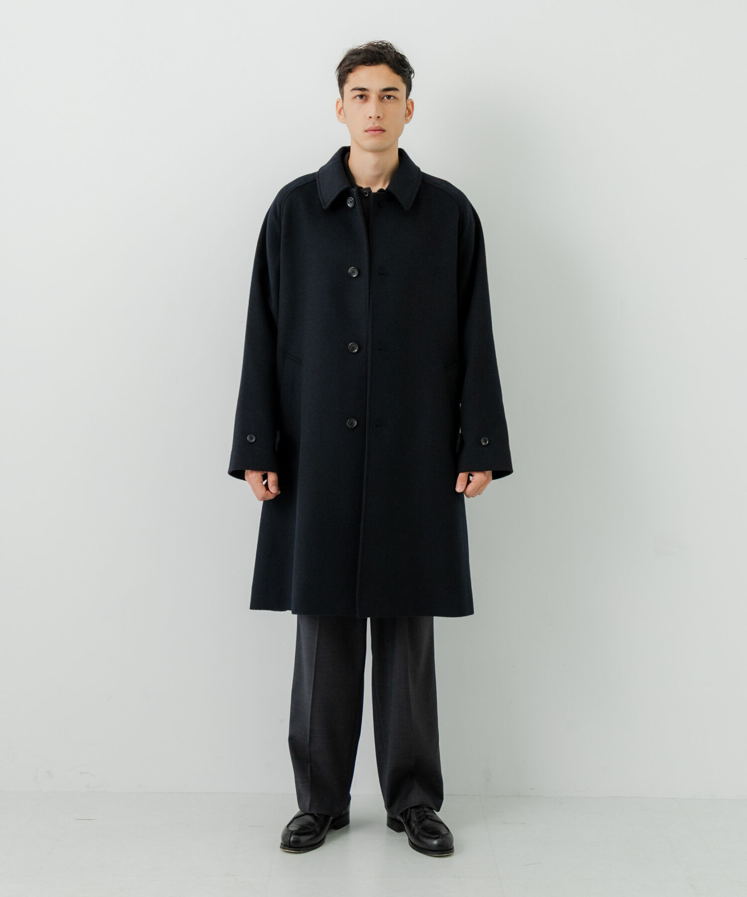 URBAN RESEARCH「WOOL BAL COLLAR COAT」|ステンカラーコート|