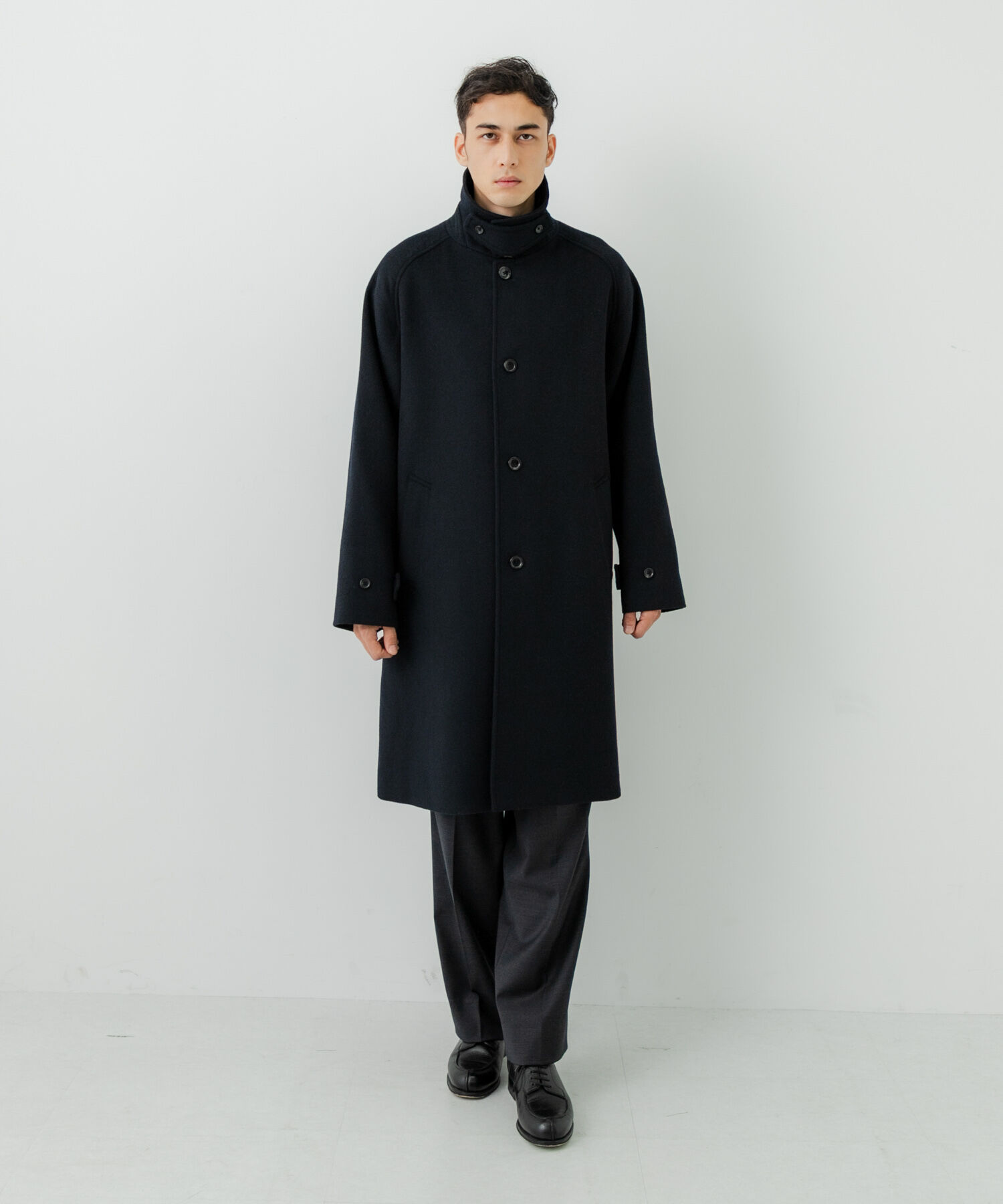 URBAN RESEARCH「WOOL BAL COLLAR COAT」|ステンカラーコート|