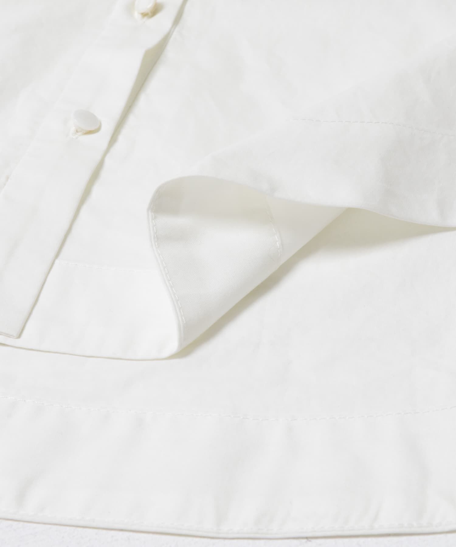 URBAN RESEARCH ROSSO「F by ROSSO　トリミングレースビッグカラーシャツ」|シャツ・ブラウス|