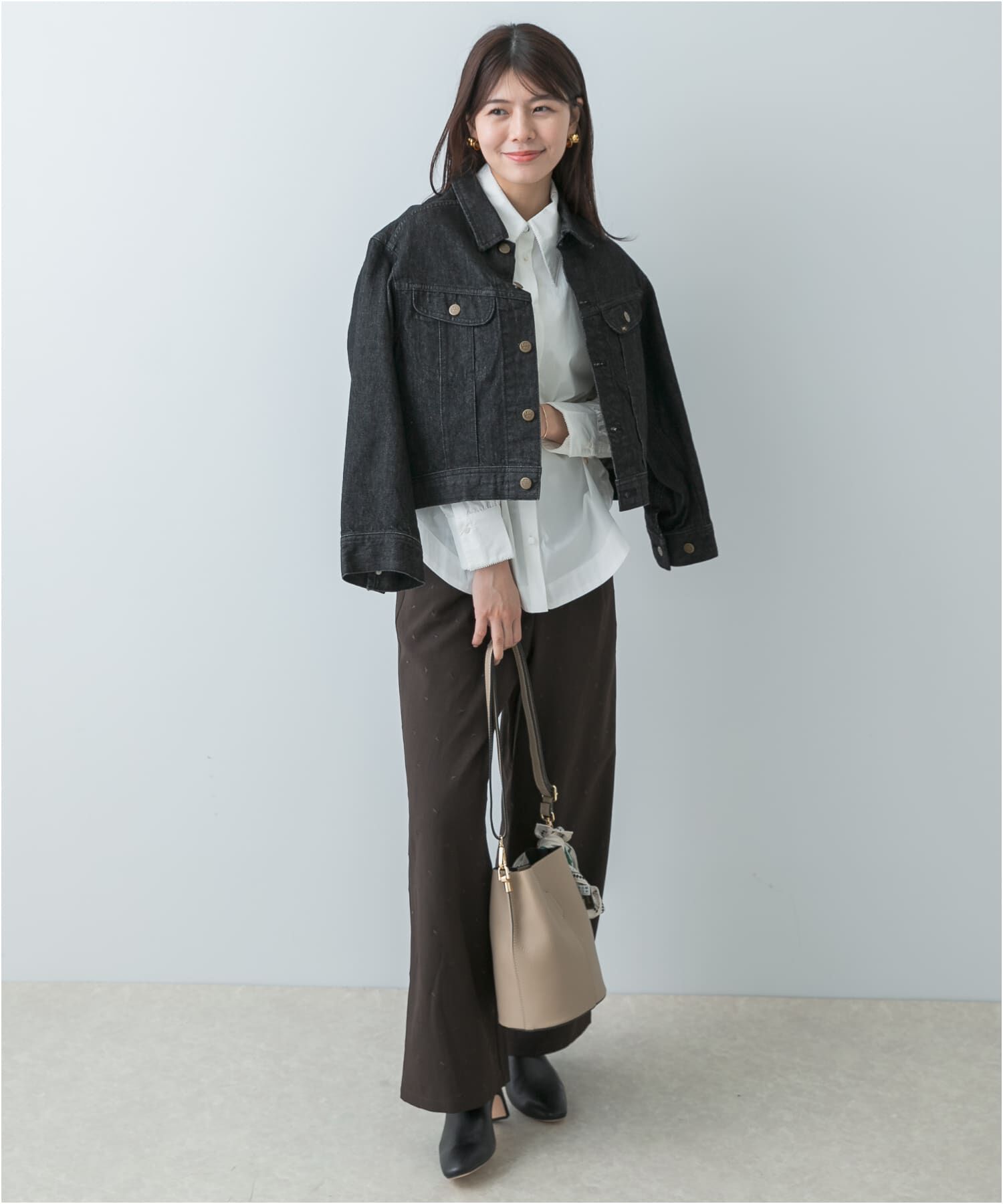 URBAN RESEARCH ROSSO「F by ROSSO　トリミングレースビッグカラーシャツ」|シャツ・ブラウス|