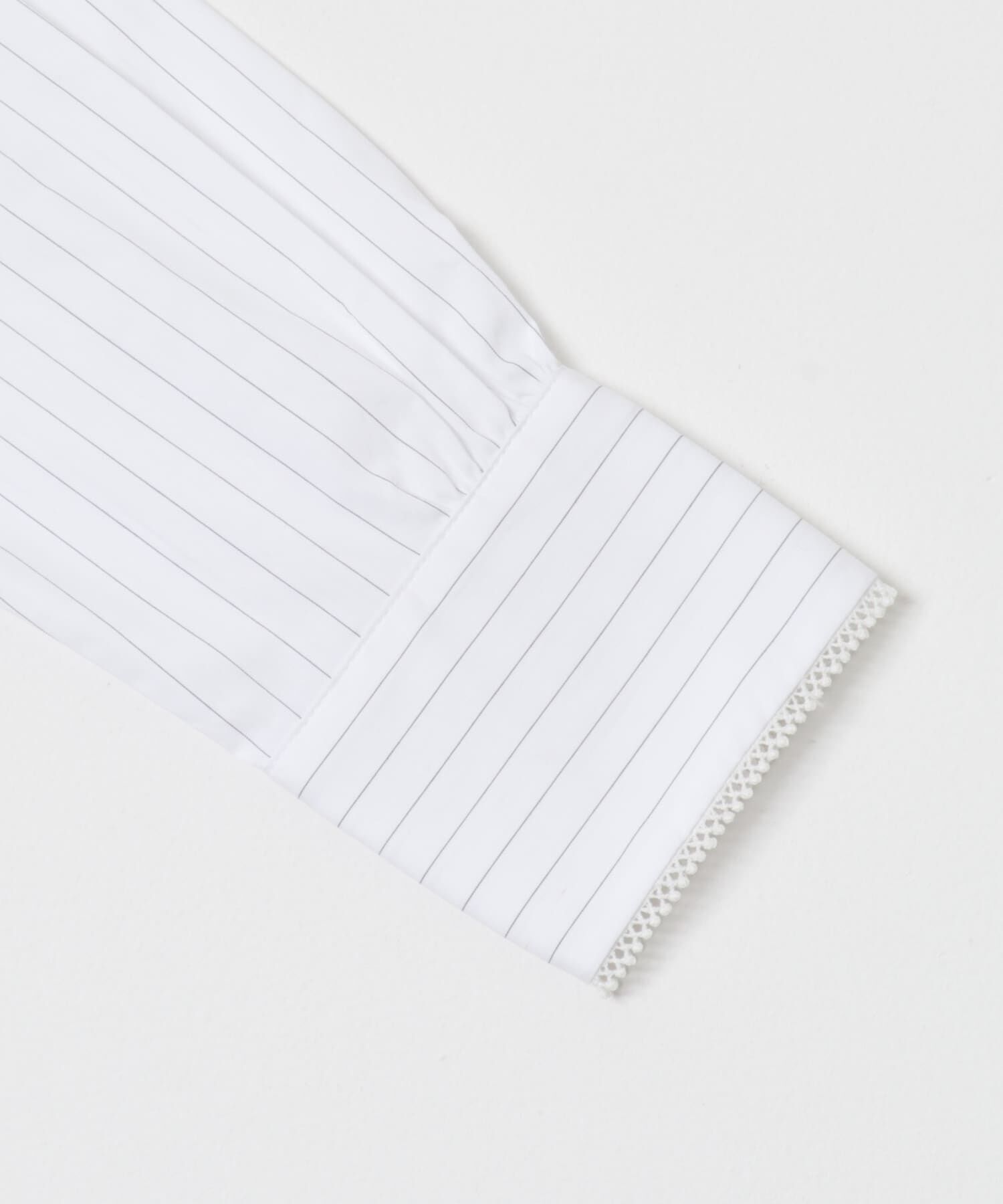 URBAN RESEARCH ROSSO「F by ROSSO　トリミングレースビッグカラーシャツ」|シャツ・ブラウス|