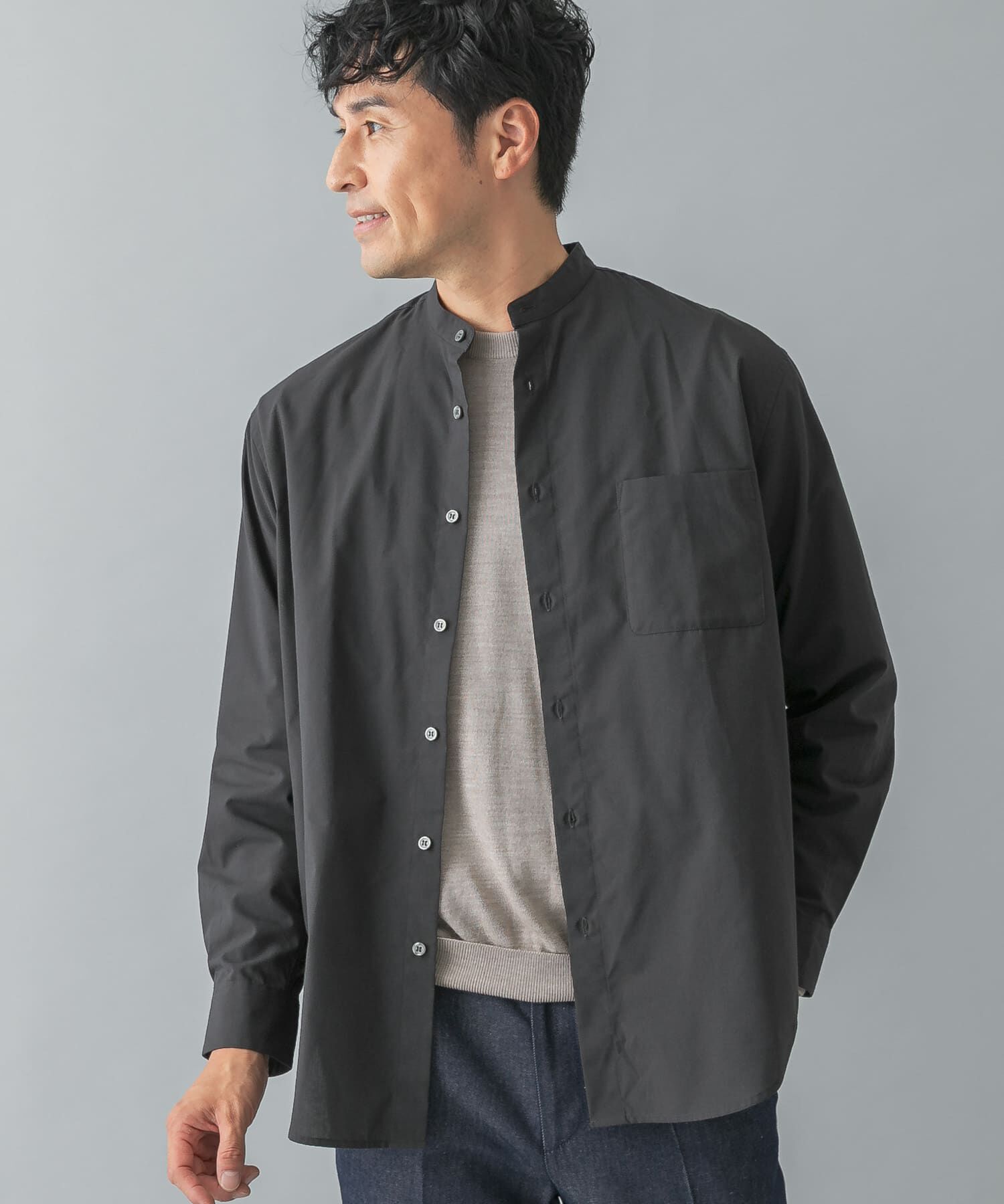 URBAN RESEARCH ROSSO「『抗菌 / 防臭』『XLｻｲｽﾞあり』ｱｰﾊﾞﾝﾘﾗｯｸｽﾌﾞﾛｰﾄﾞﾊ  」|シャツ・ブラウス|チャコールグレー