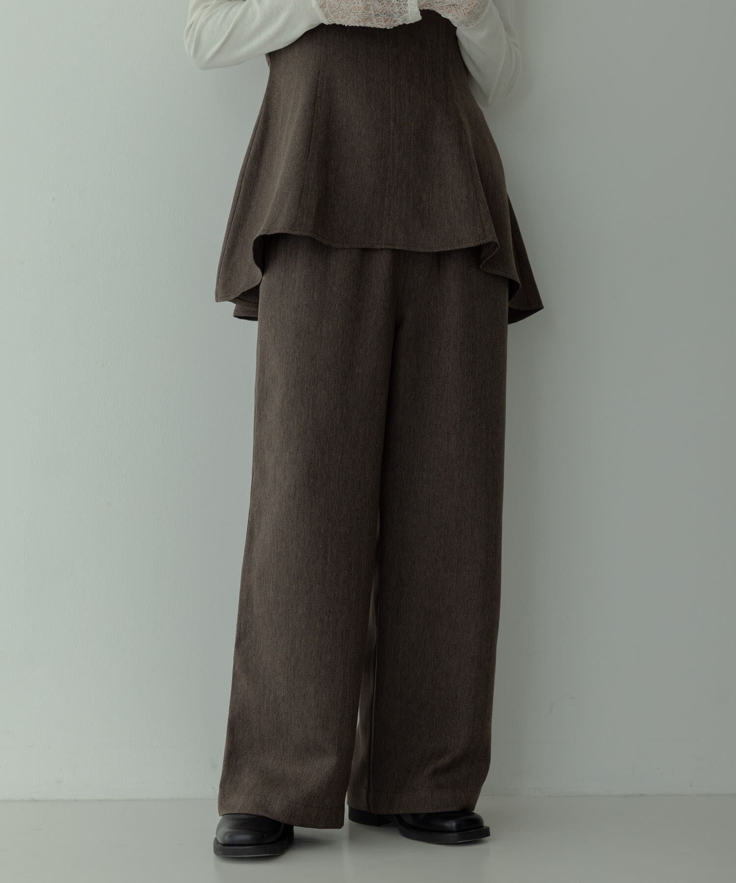 Sonny Label 「ヘリンボーンキャミ&times;パンツセットアップ」|スカート|