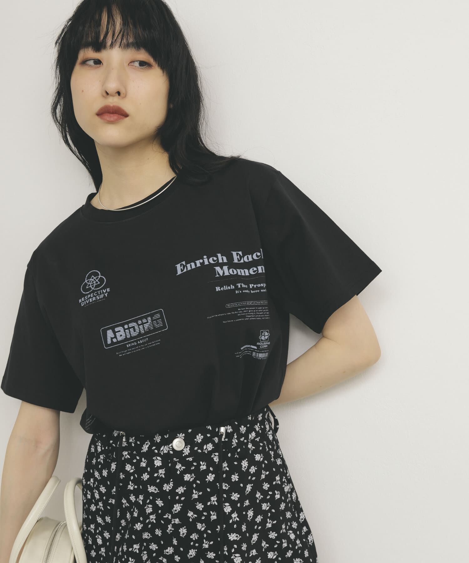  「コンパクトロゴTEE」|Tシャツ・カットソー|ブラック