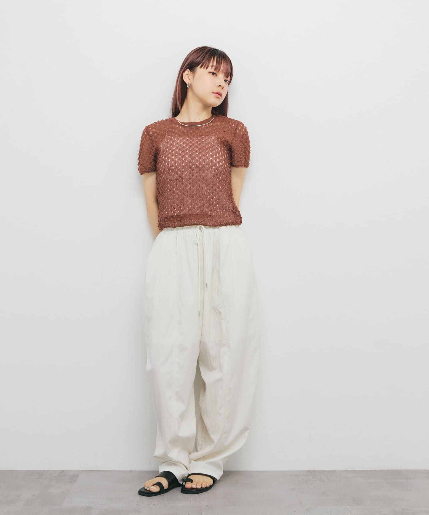  「シアークロップドニット」|ニット・セーター|