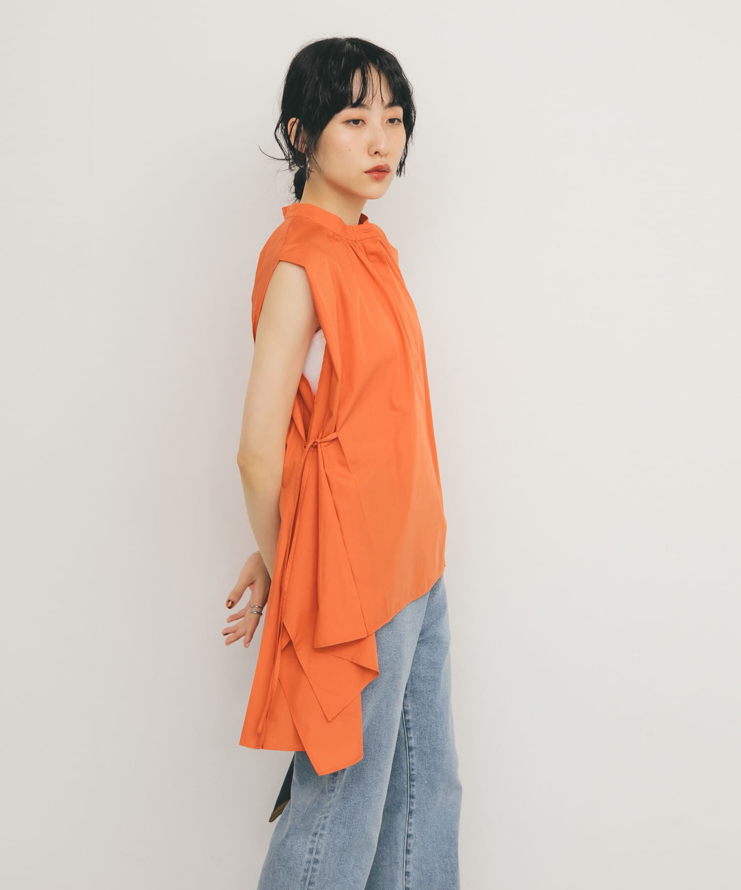  「BACKボリュームギャザーブラウス」|シャツ・ブラウス|