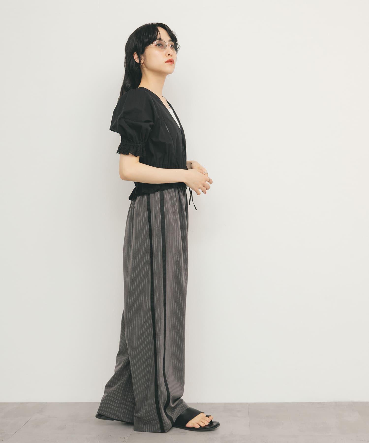  「2WAYコンパクトレースブラウス」|シャツ・ブラウス|