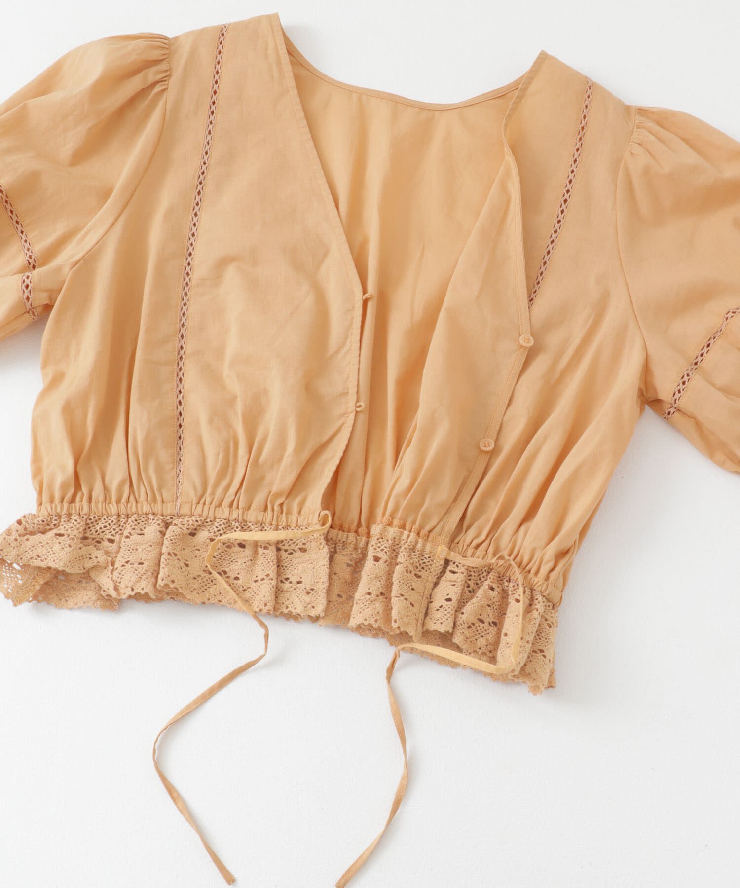  「2WAYコンパクトレースブラウス」|シャツ・ブラウス|