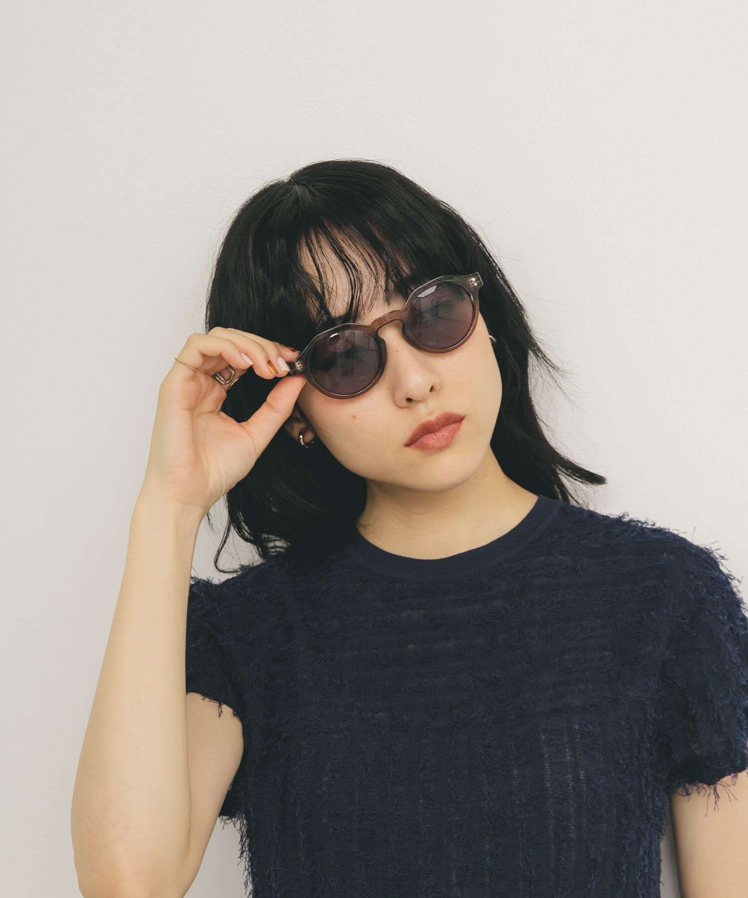  「ボストンフレームサングラス」|メガネ|