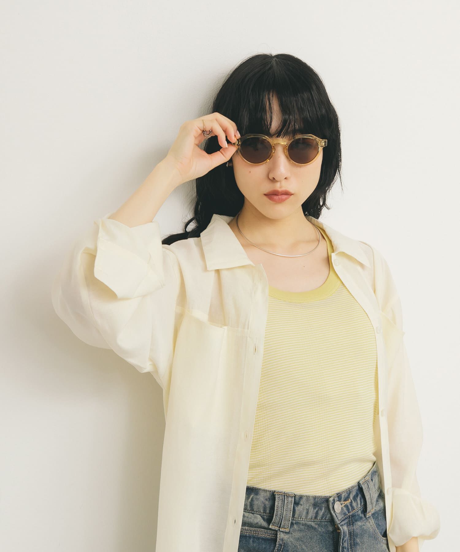  「ボストンフレームサングラス」|メガネ|