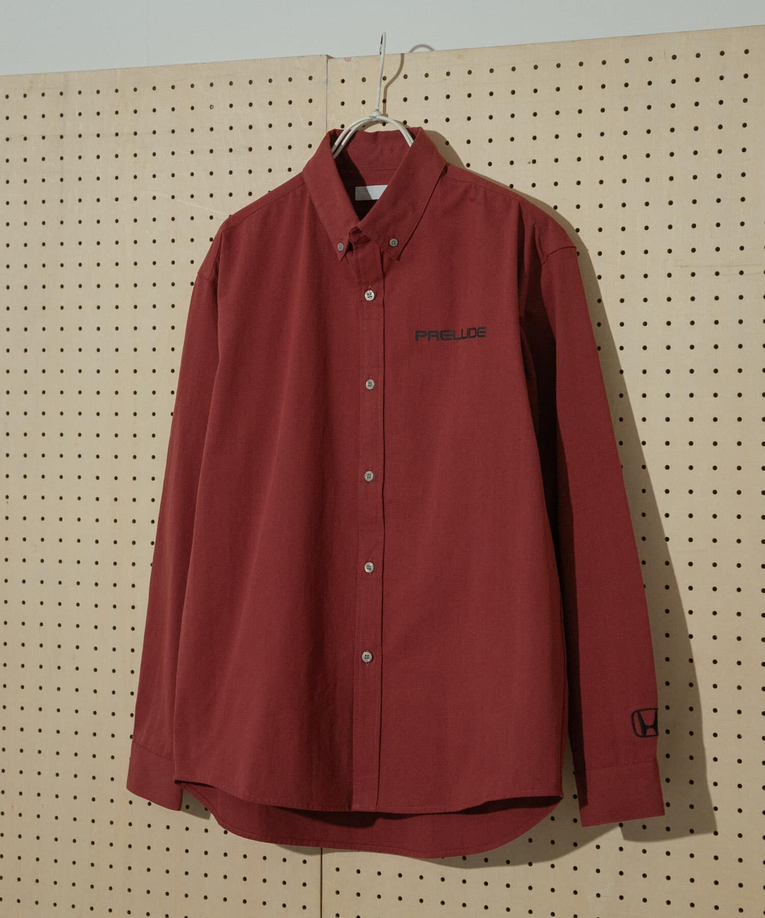 SENSE OF PLACE by URBAN RESEARCH「HONDA Button Down Long-Sleeve Shirts」|シャツ・ブラウス|レッド