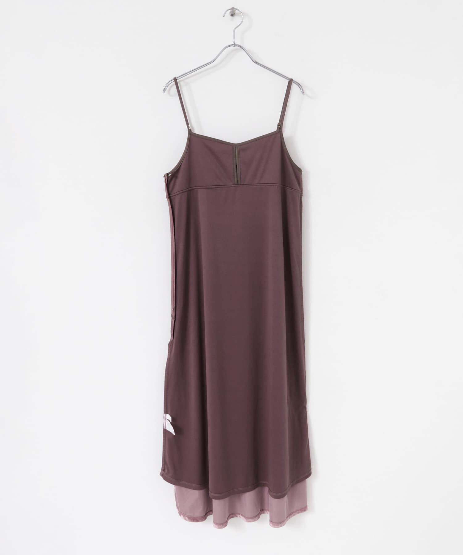 SENSE OF PLACE by URBAN RESEARCH「フロントスリットベロアキャミワンピース」|ワンピース|