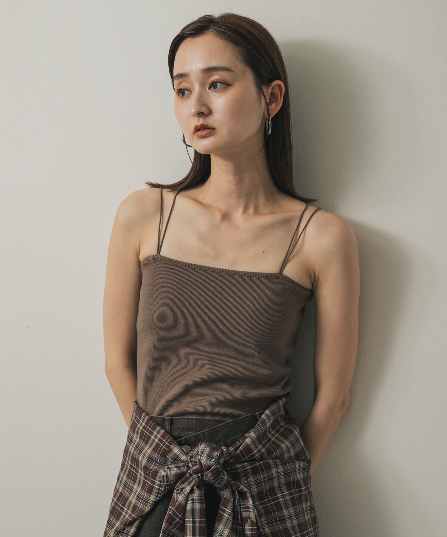 SENSE OF PLACE by URBAN RESEARCH「『一部WEB限定カラー』ダブルストラップカップツキキャミソール」|キャミソール|