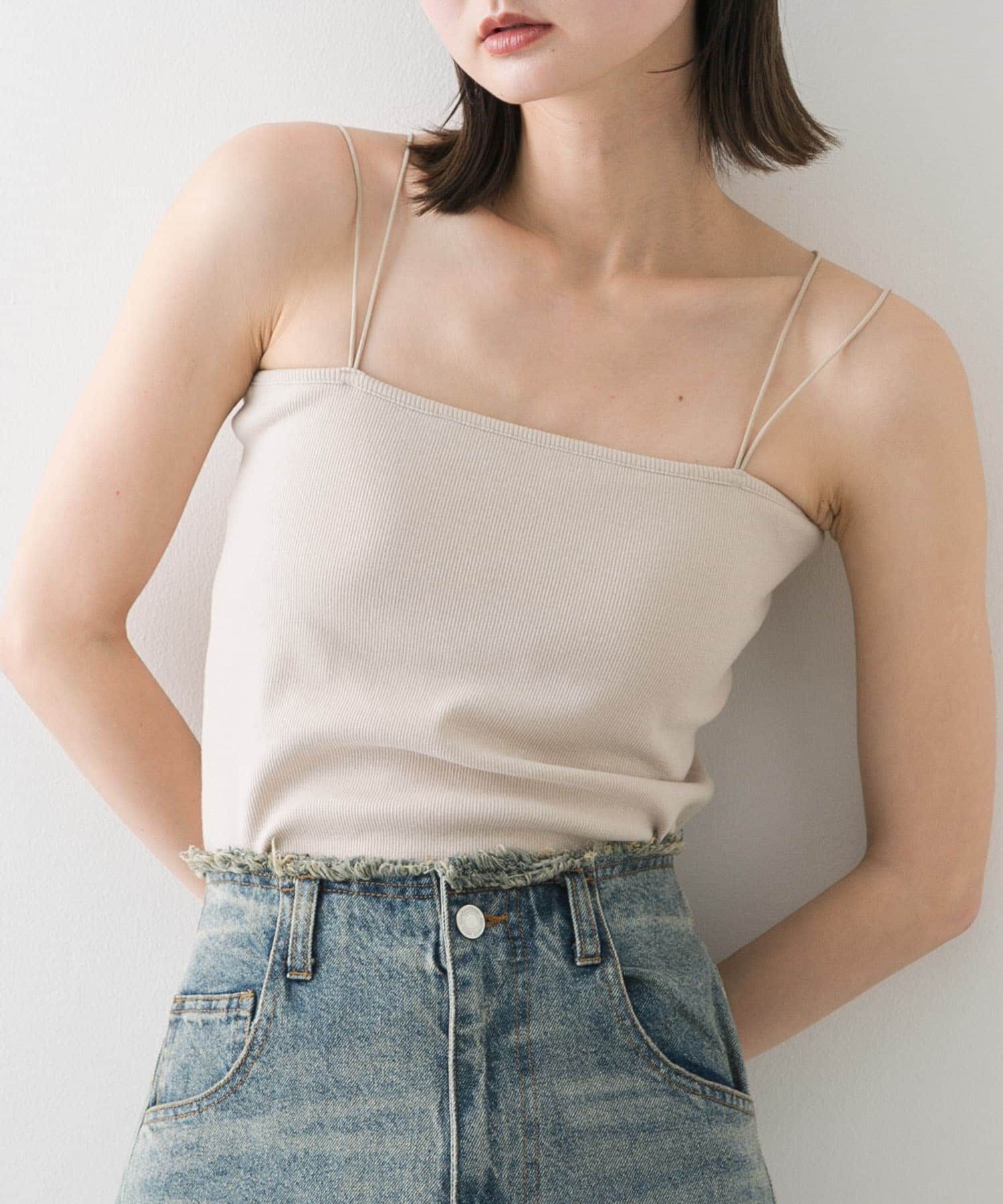 SENSE OF PLACE by URBAN RESEARCH「『一部WEB限定カラー』ダブルストラップカップツキキャミソール」|キャミソール|