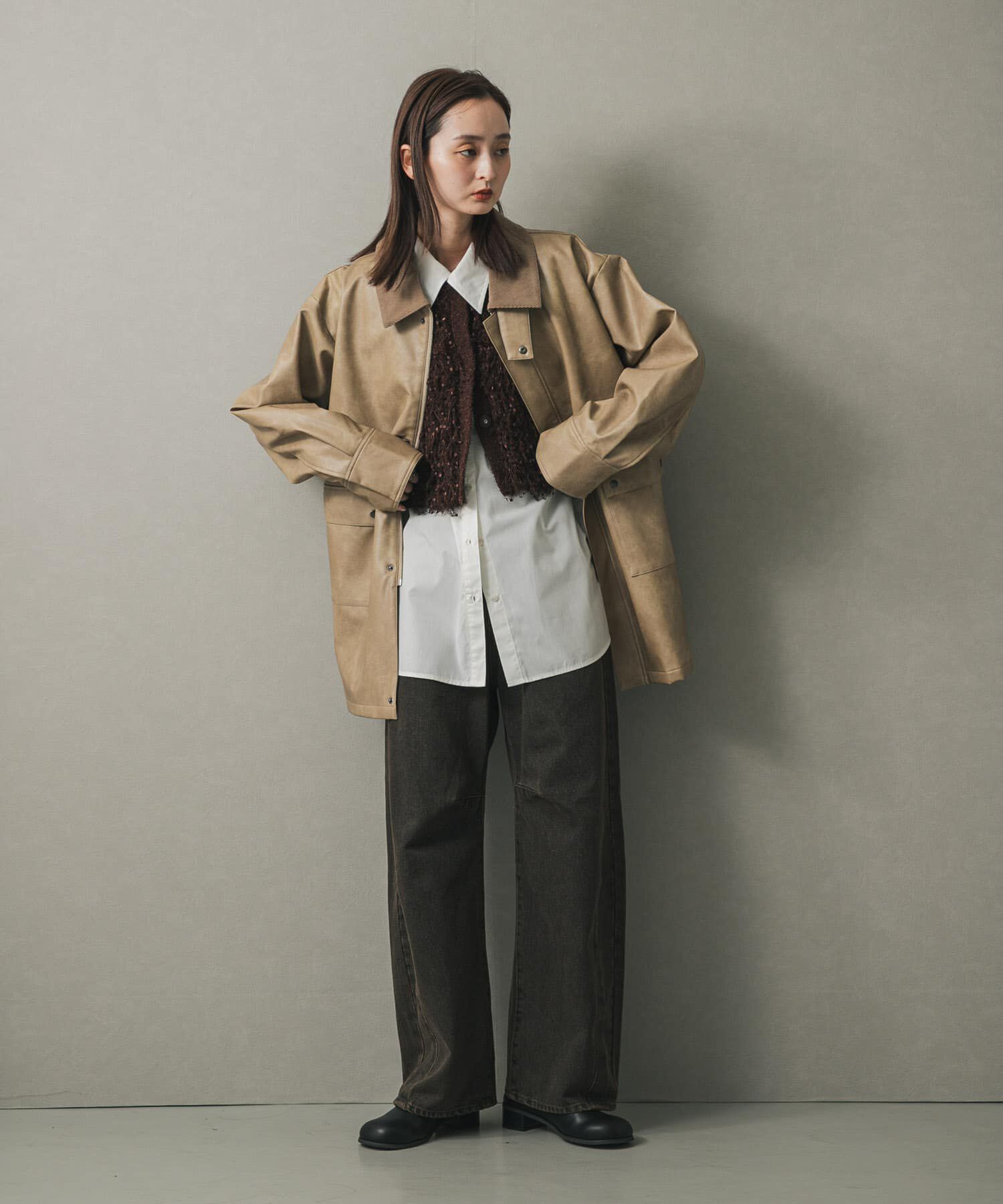 SENSE OF PLACE by URBAN RESEARCH「ブラシヤーンループベスト」|ベスト・ジレ|