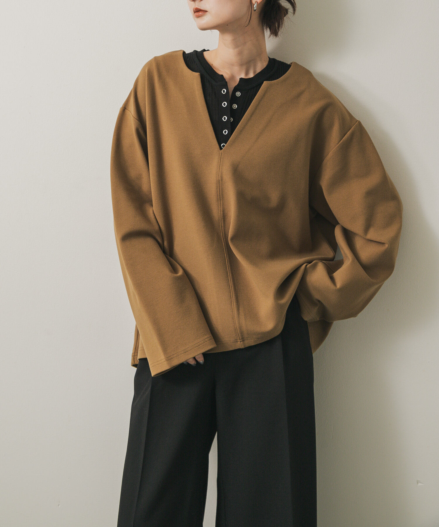 SENSE OF PLACE by URBAN RESEARCH「スキッパールーズトップ」|その他|キャメル