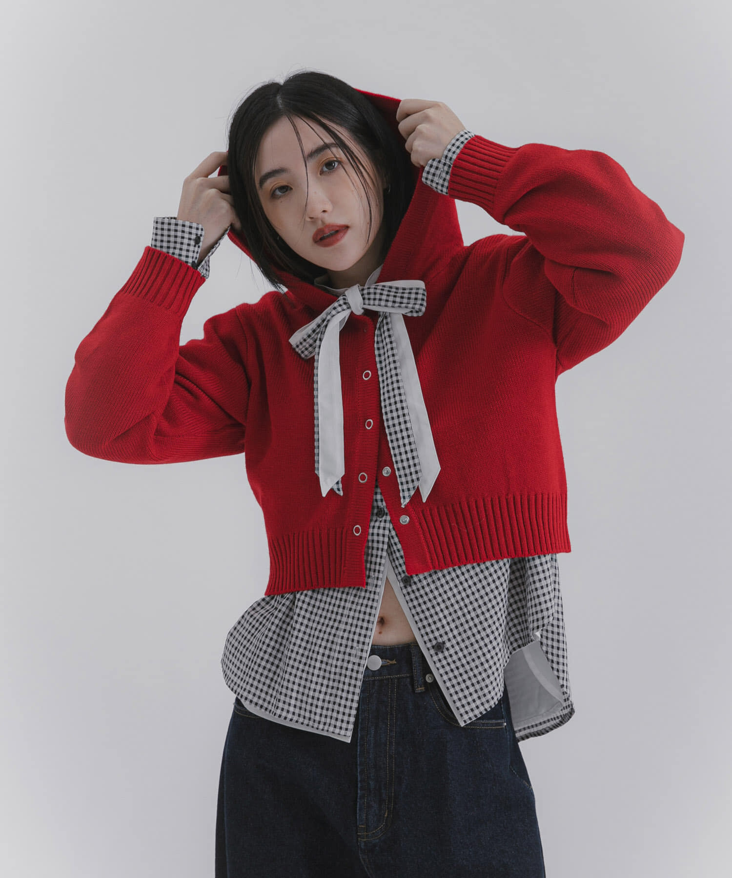 SENSE OF PLACE by URBAN RESEARCH「コンパクトフーディセーター」|ニット・セーター|