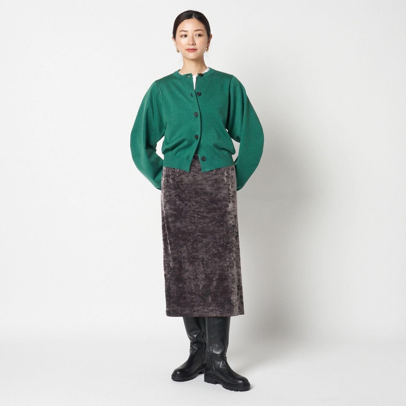 HELIOPOLE「HELIOPOLE BANANA SLEEVE KNIT CARDIGAN」|ニット・セーター|