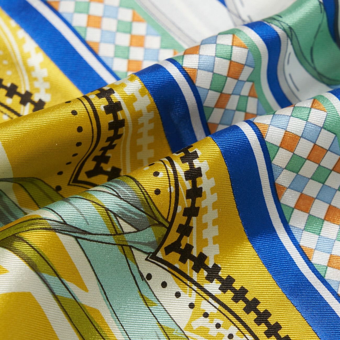  「manipuri SILK DIAMOND SCARF」|マフラー|