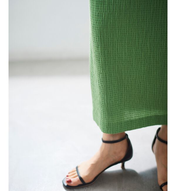 le.coeur blanc「ふくれジャガードタイトスカート」|タイト|