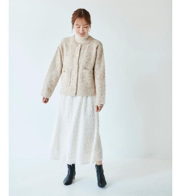 le.coeur blanc「カラーミックスニットジャケット」|その他|