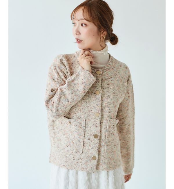 le.coeur blanc「カラーミックスニットジャケット」|その他|